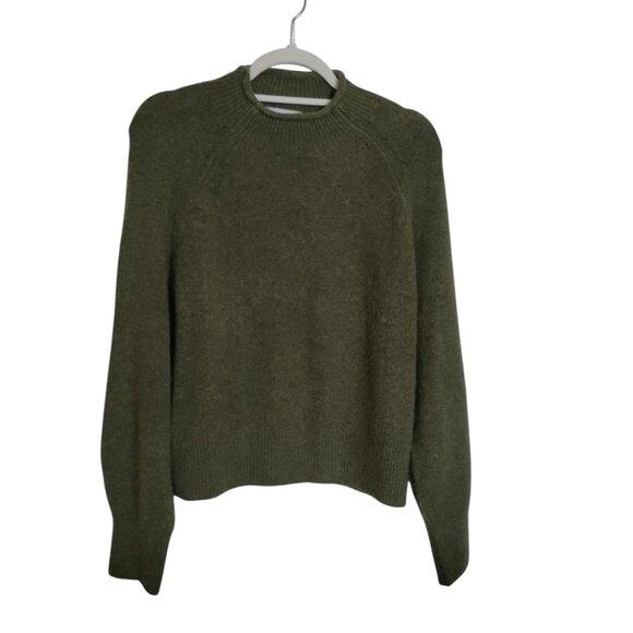 J.‎ Crew Rollneck Sweater Supersoft Yarn Womens Size S Green CB945 - Picture 1 of 8